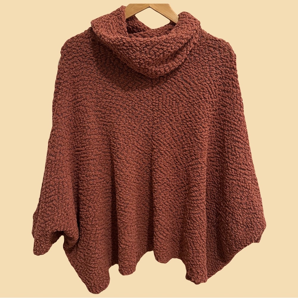 BKE Rust Super Soft Poncho